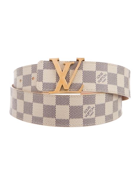 damier azur belt